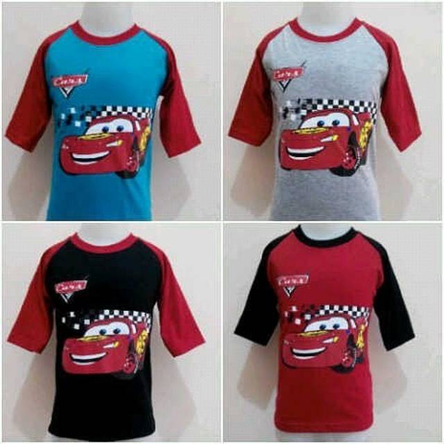 Kaos Anak Karakter "Cars"