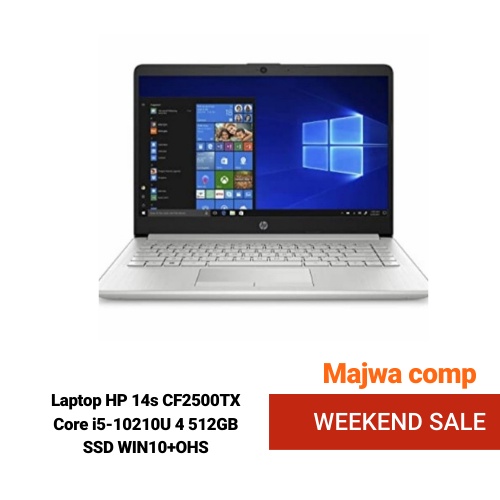 Laptop HP 14s CF2500TX Core i5-10210U 4 512GB SSD WIN10+OHS