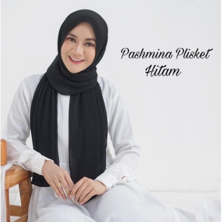 TERLARIS !!! PASHMINA FULL PLISKET LIDI 180x75 BABYDOLL PREMIUM TANPA GARIS TENGAH