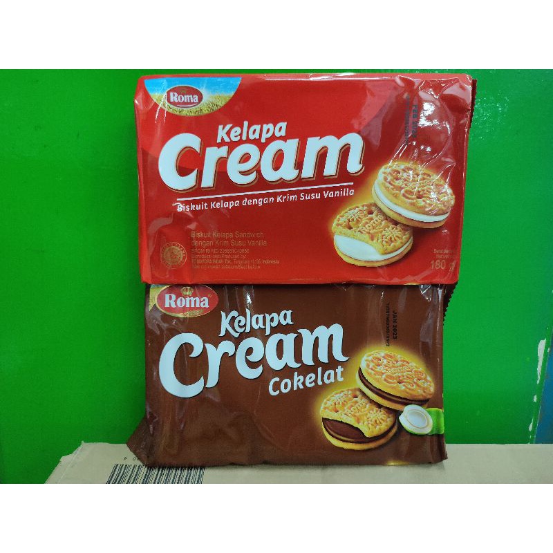 

ROMA KELAPA CREAM 180 /189GR / RASA COKLAT DAN VANILA