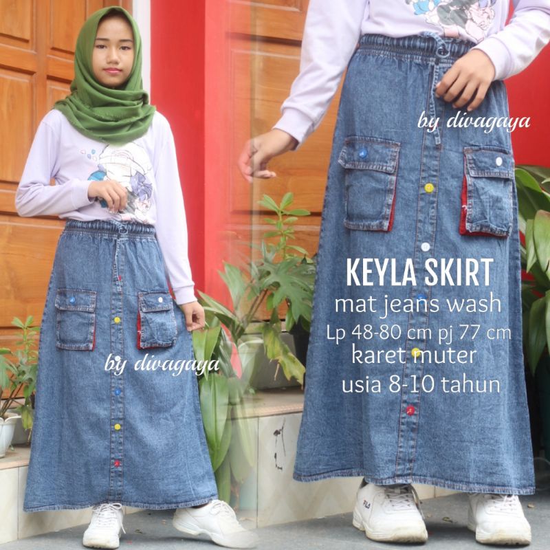 ROK ANAK TERBARU MOTIF KANCING