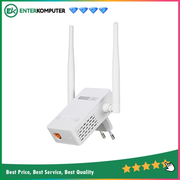 Networking TotoLink 300 Mbps Wireless N Range Extender With 2 Ext. Antenna - EX200