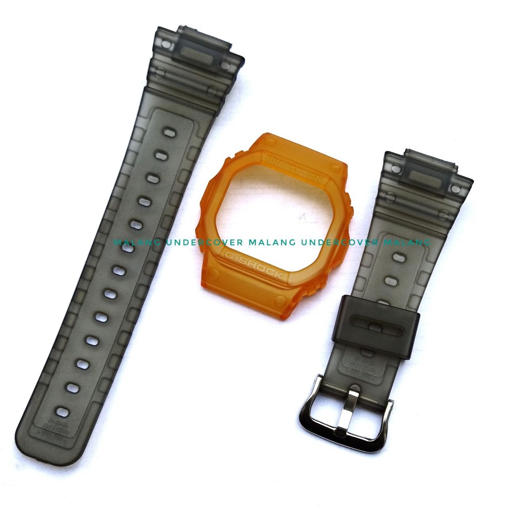 bnb band strap bezel gshock g shock dw 5600 gw b5600 dw 5030 jelly doff orange hitam