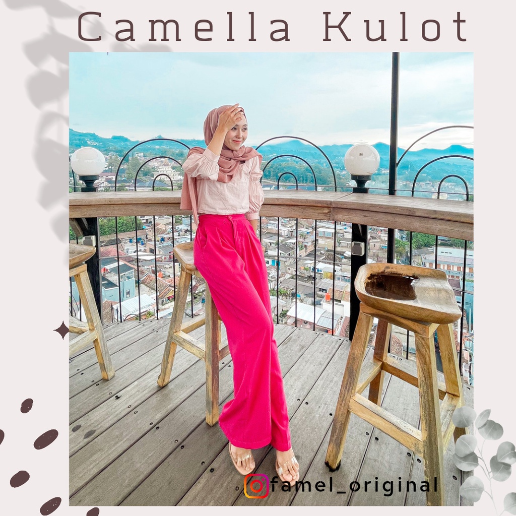 Camella Kulot | Kulot | Celana Kulot | Celana Kulot Wanita | Celana Kulot Highwaist | Highwaist Pant
