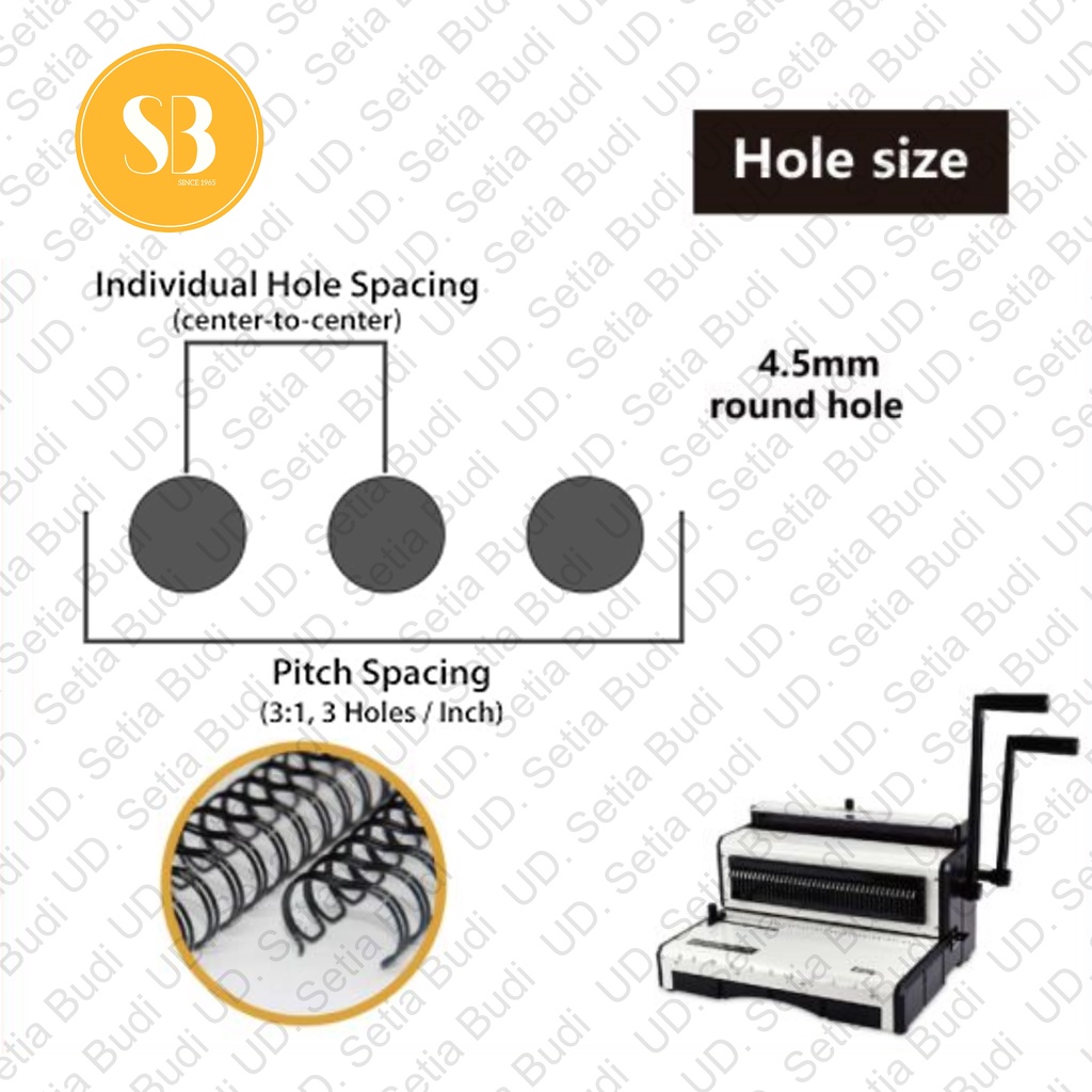 Mesin Jilid Spiral Kawat GEMET 31 WFO Asli dan Bergaransi