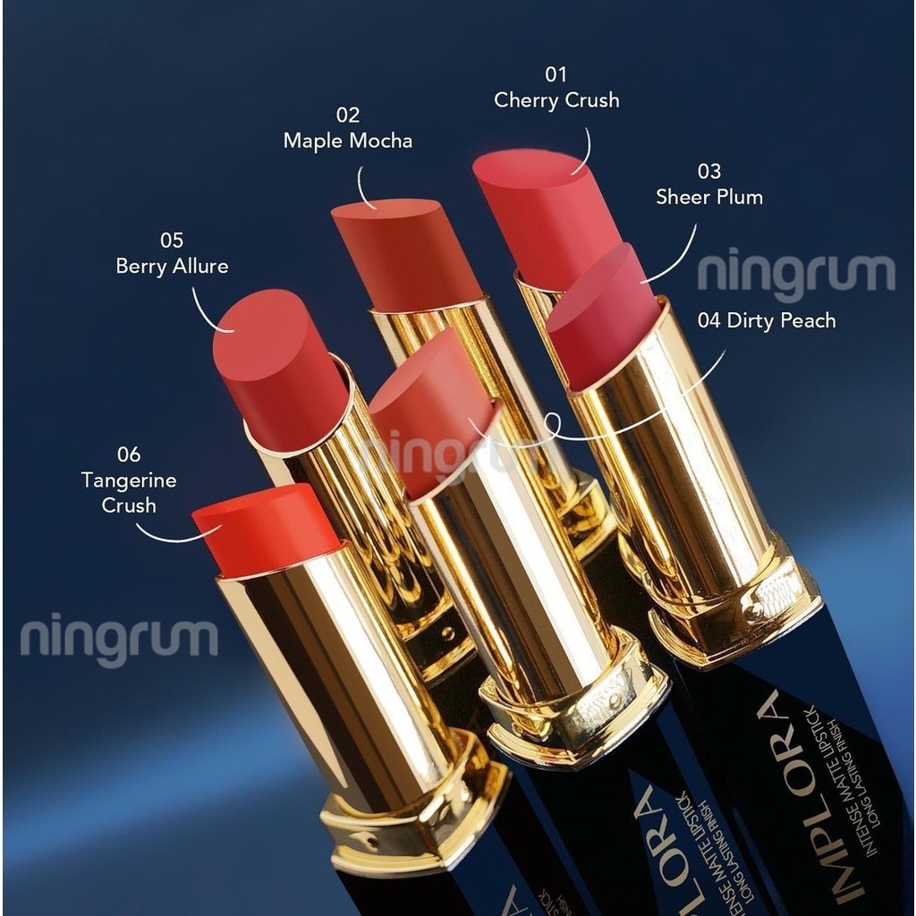 Ningrum - Implora Lipstick Intense Matte - Lipstick Long Lasting Finish Implora Lipstick 100% Original BPOM - 5103