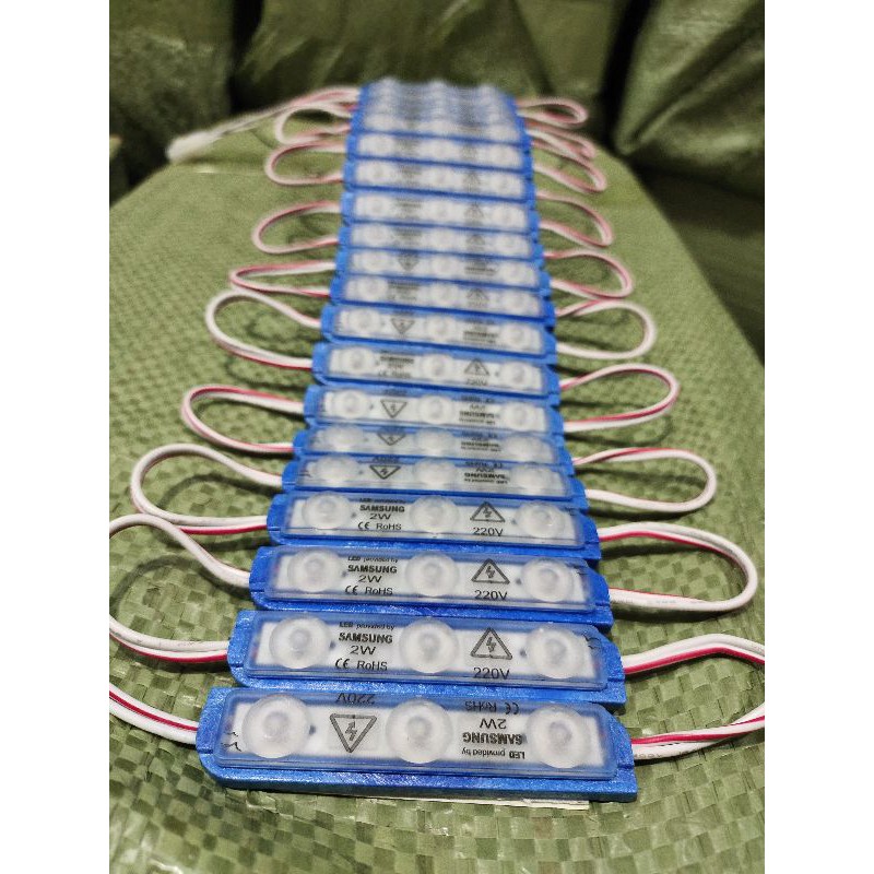 led module 3mata biru/blue AC 220v