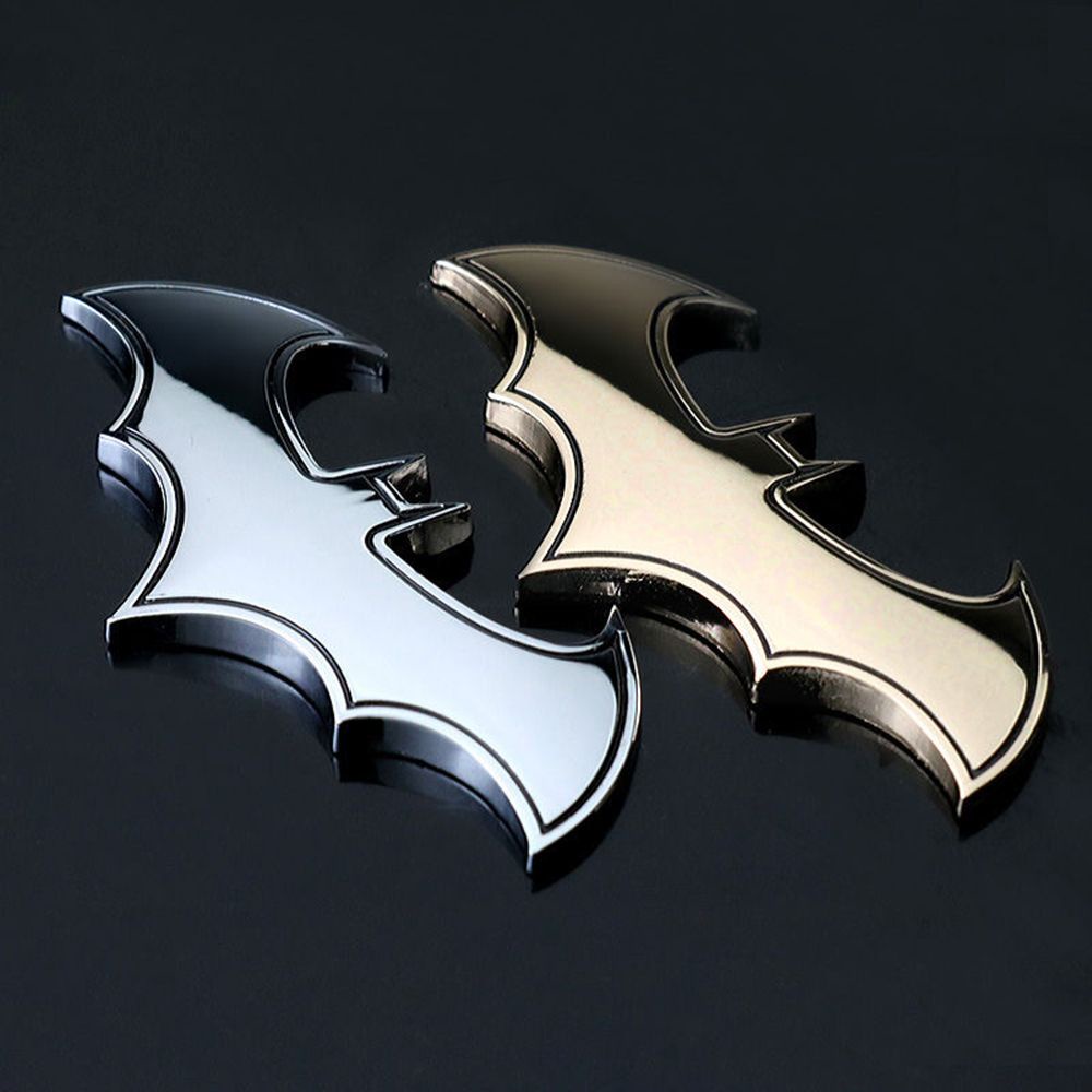 Suyou Stiker Emblem Logo Batman 3d Bahan Metal Untuk Mobil / Motor