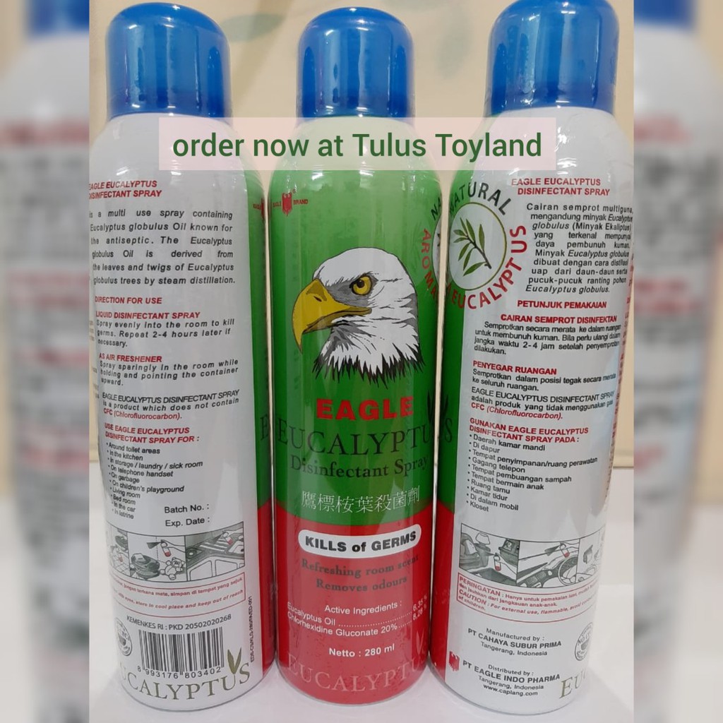 Eagle Eucalyptus Disinfectant Spray Disinfektan Semprot Ruangan