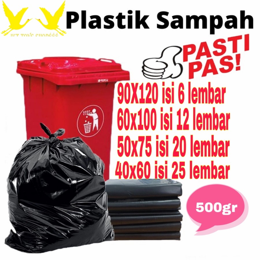 Jual Kantong Plastik Sampah Hd Trash Bag Plastik Sampah Ukuran 90x120 60x100 50x75 40x60 5122