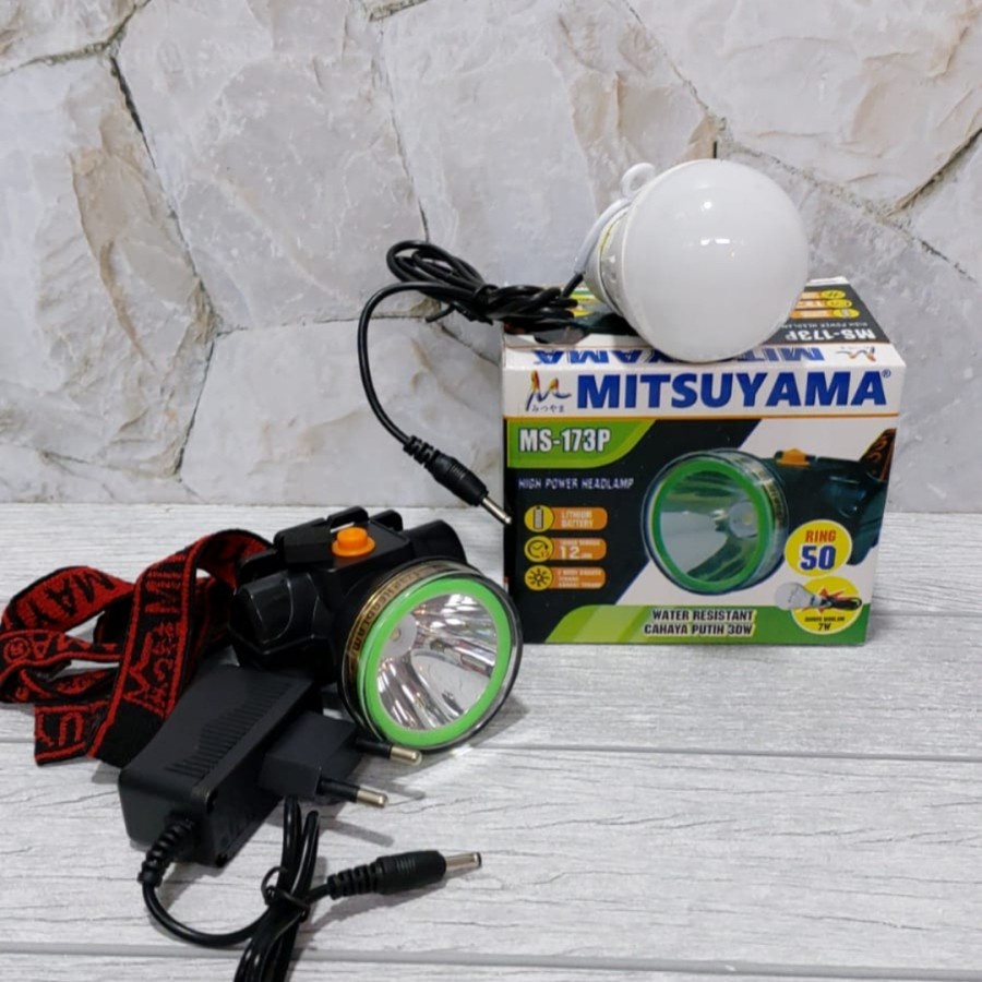 MITSUYAMA MS 173P SENTER KEPALA LED CAHAYA PUTIH 7W RING 50 7 WATT