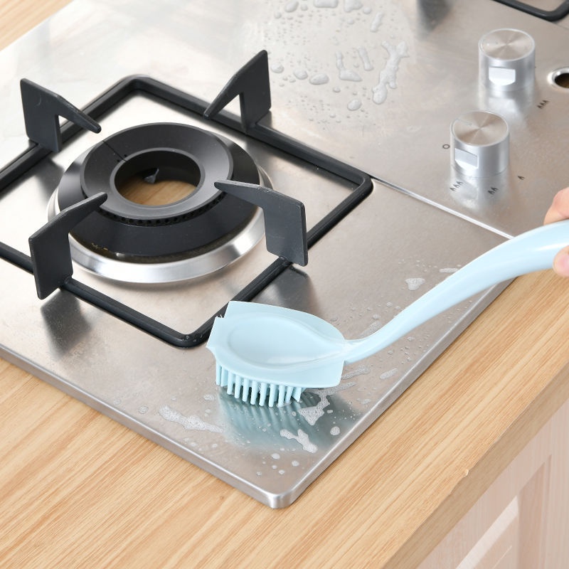 (BOW) Sikat Cuci Piring Bahan Karet Silikon Serbaguna 2BN75