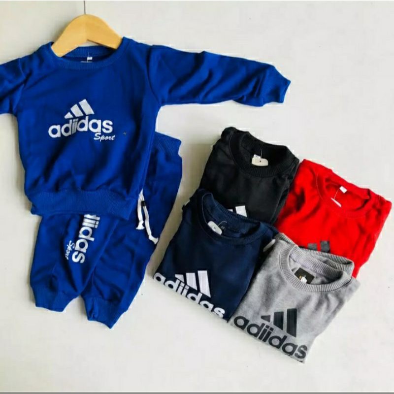 SETELAN ANAK ADIDAS POLOS 1-12 TAHUN BAJU ANAK BAJU SETELAN ANAK SETELAN BAJU ANAK PAKAIAN ANAK LAKI