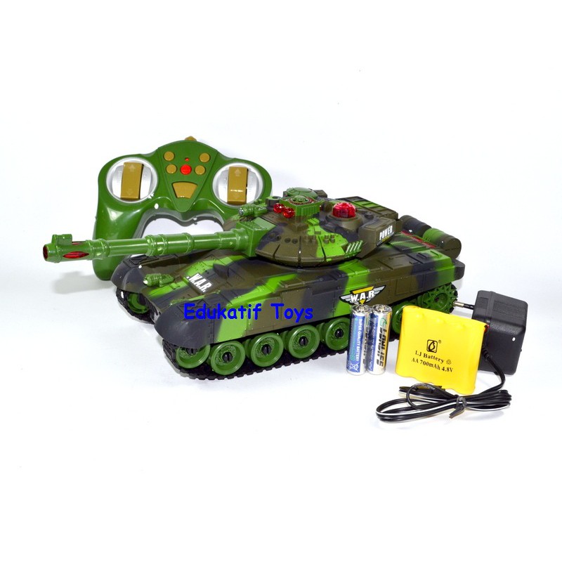 RC Tank Military, Mobil Remote Control Tank Frekwensi 2,4 Ghz