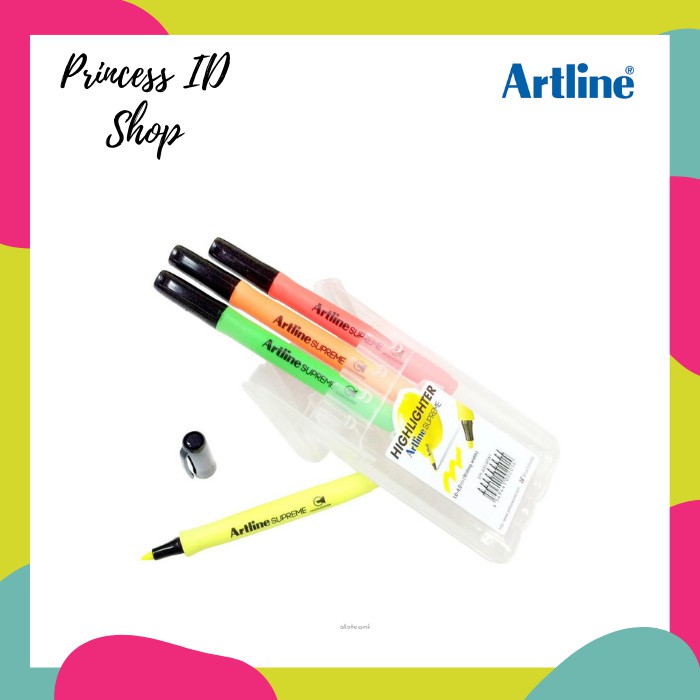 

ARTLINE SUPREME HIGHLIGHTER SET 4 COLOURS EPF-600/4W