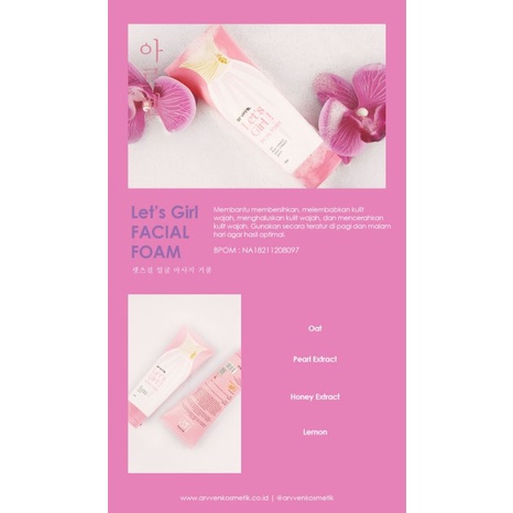 Arvven Let's girl facial foam