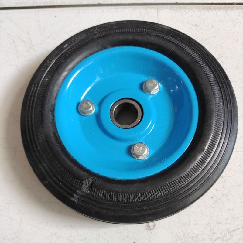 roda trolly 6&quot; biru / roda gerobak 6&quot; biru / roda roly 6&quot;