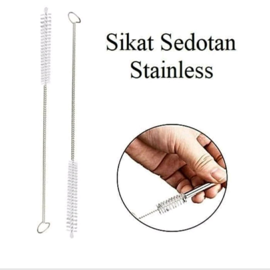 Sikat Sedotan Stainless steel Sikat Sedotan Kecil Sikat Dot Bayi