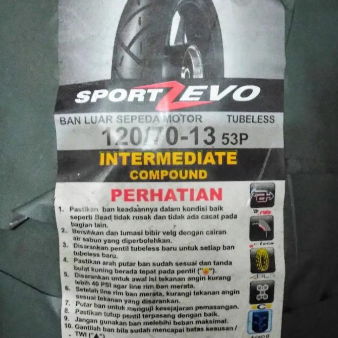 Ban luar FDR sport zevo Nmax depan 120/70-13 centralvar89 Berkualitas
