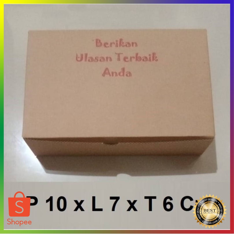 

New Arrival KOTAK KARDUS BOX PACKING TANPA ISOLASI STAPLES SIZE P 10 x L 7 x T 6Cm TSC417 Terlaris