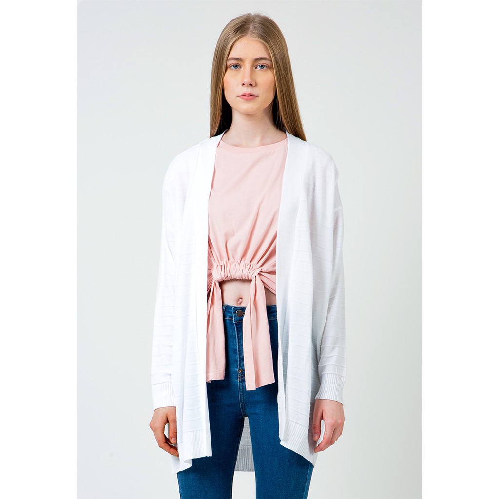 Belle long cardigan/reinara kardin saku rajut