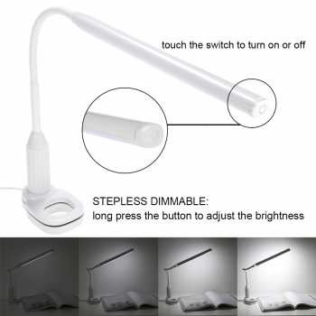 Murah Lampu Meja LED Eye Protection Desk Lamp Clip 24 LED 5W - L1515W