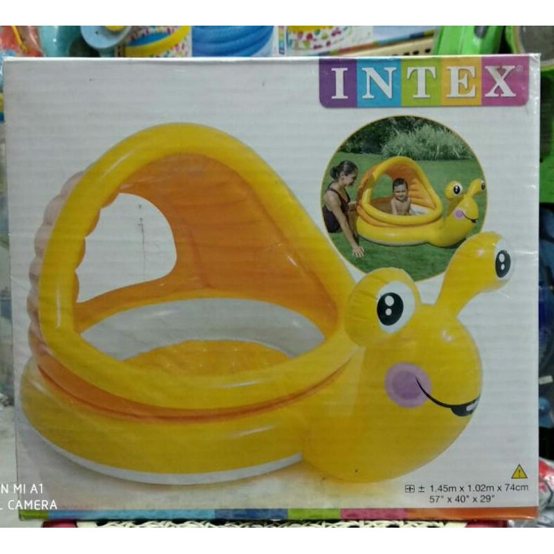 TERMURAH kolam Intex lazy snail 57124 murah original karet vynil anak asli original pool kids