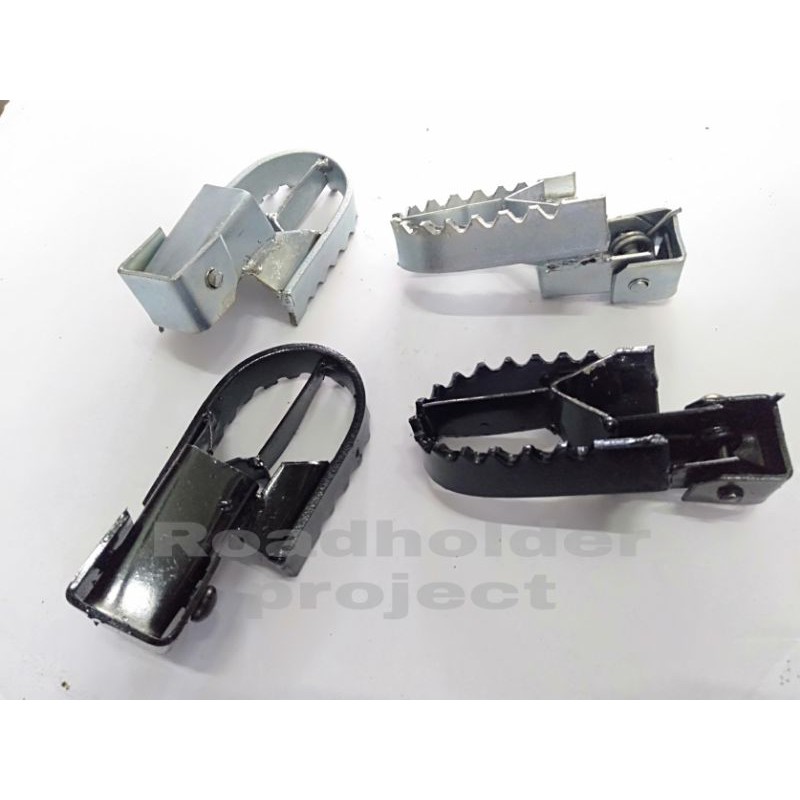 step depan trail klx TS trail bebek besi model gerigi lebar lipat bahan tebal