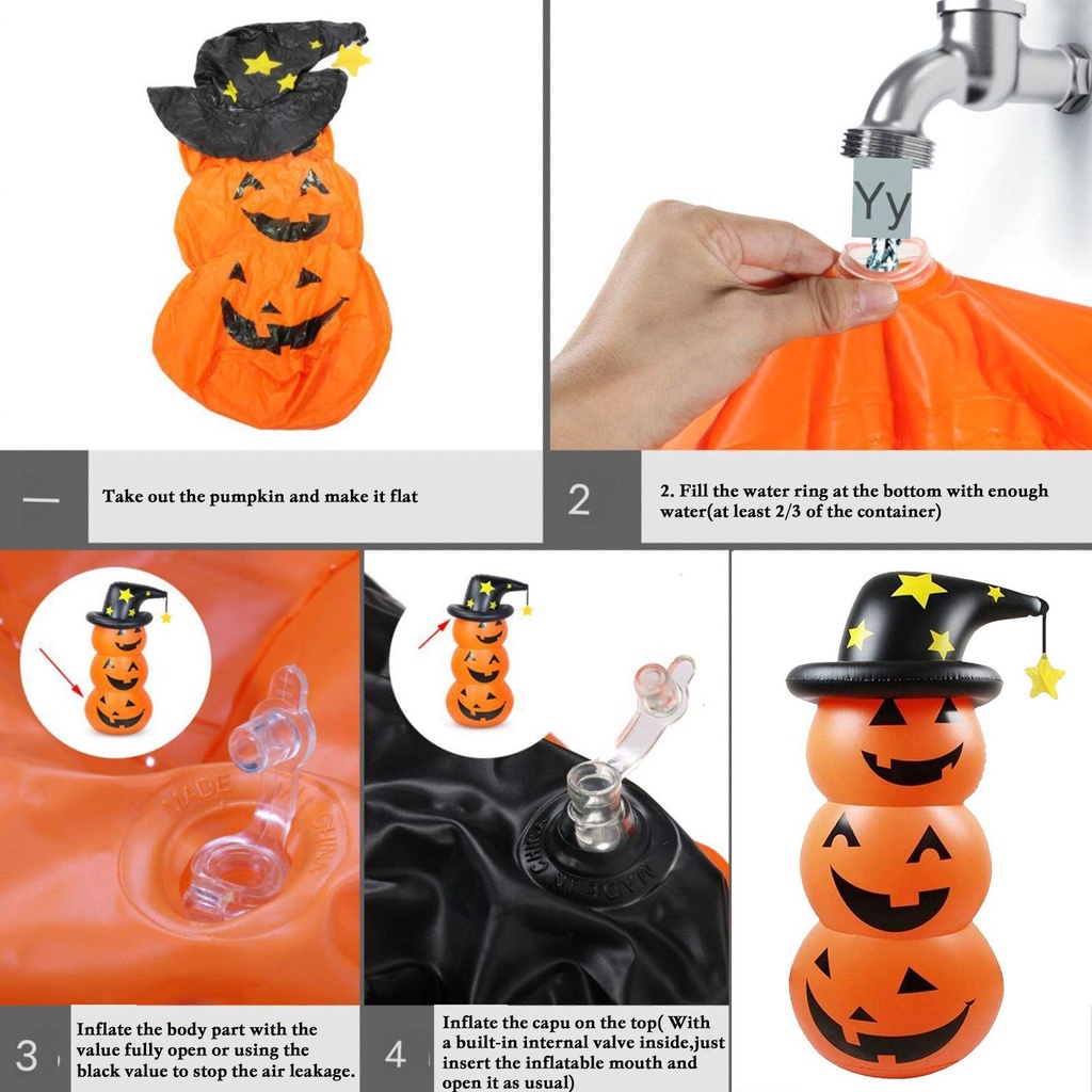 Ornamen Tumbler Labu Bunga DIY Untuk Properti Halloween