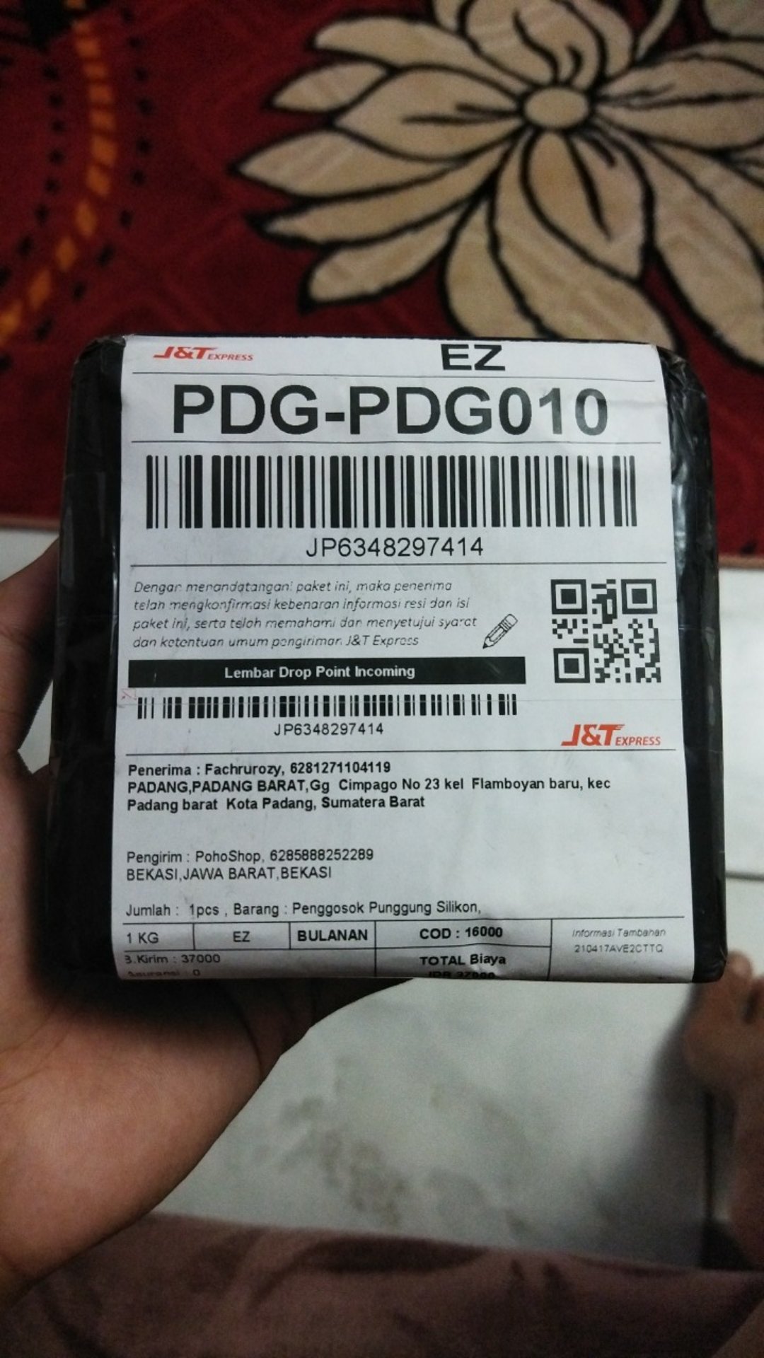 Penggosok Punggung Silikon