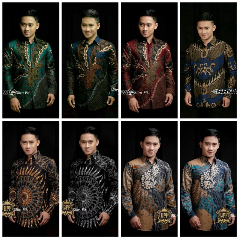 BAJU BATIK PRIA KEKINIAN- BATIK PRIA LENGAN PANJANG