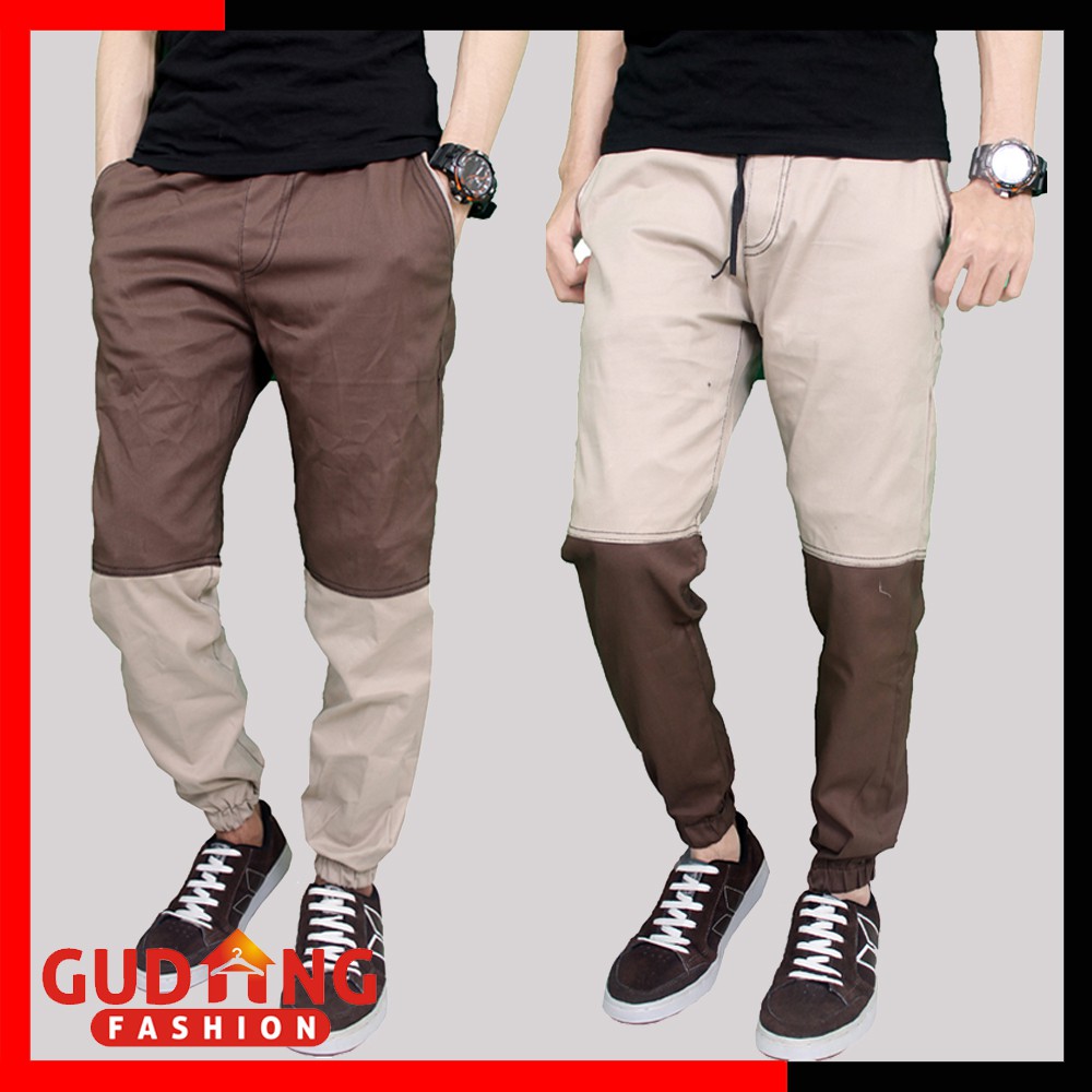 Celana Panjang Jogger Kombinasi 2 Warna (COMB)