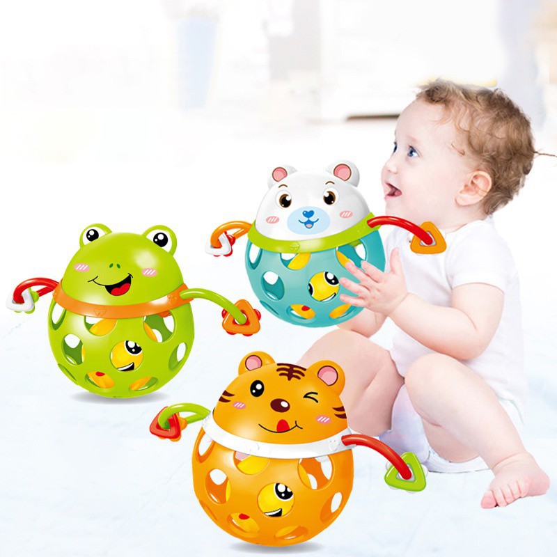 Mainan Teether dengan Model Hollow dan Bahan Karet Halus Mainan Teether dengan Model Hollow dan Bahan Karet Halus