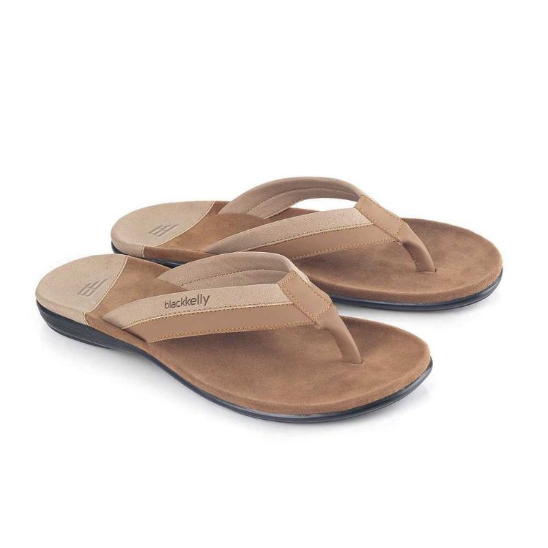 Sandal Flip Flop Pria Masa Kini Model Coklat Keren Original