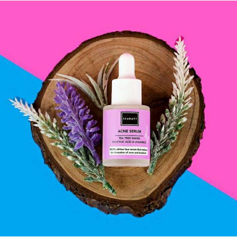 [ORI] Serum Mini Scarlett Acne Meredakan Jerawat Meradang Iritasi Kemerahan Meregenerasi Kulit I BPOM 15ml