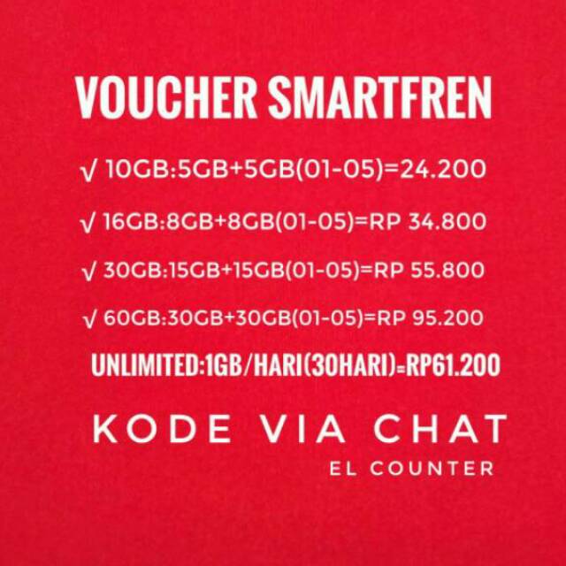 Voucher Paket Data Smartfren