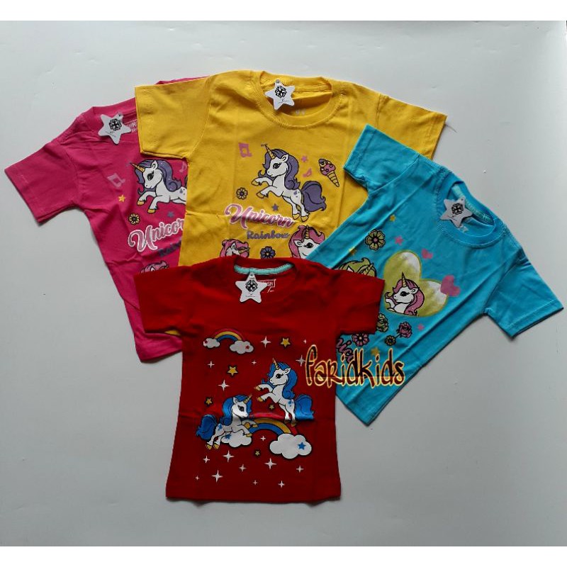 (COD)KAOS ANAK/KAOS ANAK CEWEK/ATASAN ANAK/KAOS ANAK PEREMPUAN 2-7 tahun