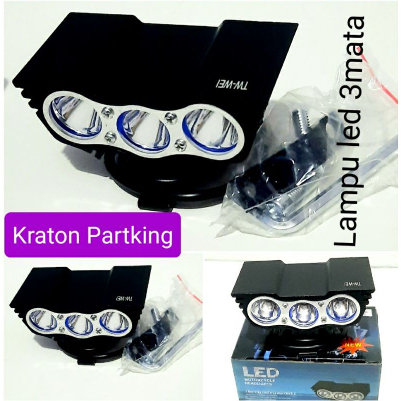 Lampu led 3 mata rx king /Lampu depan 3mata rx king