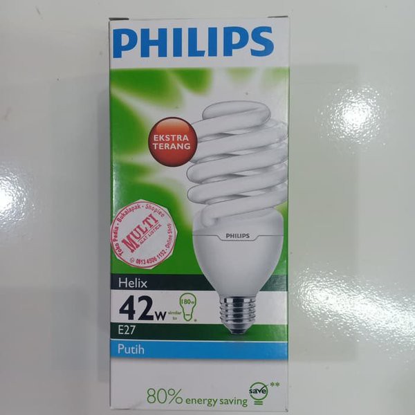 Lampu PHILIPS tornado helix 45 watt 45w 45watt 45 w spiral philips