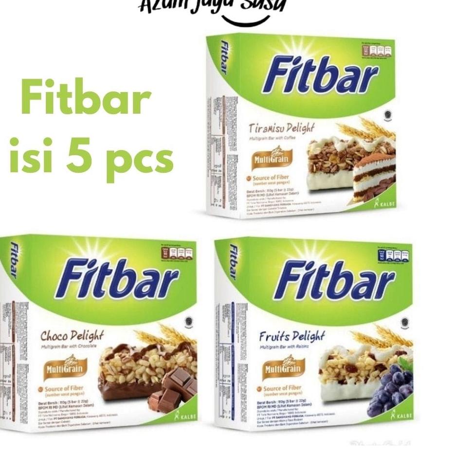 

Hemat Banget--FITBAR Healthy Snack Source of Fiber 5 x 22gr Fit-Bar TERMURAH isi 5 pcs/Azzamjayasusu