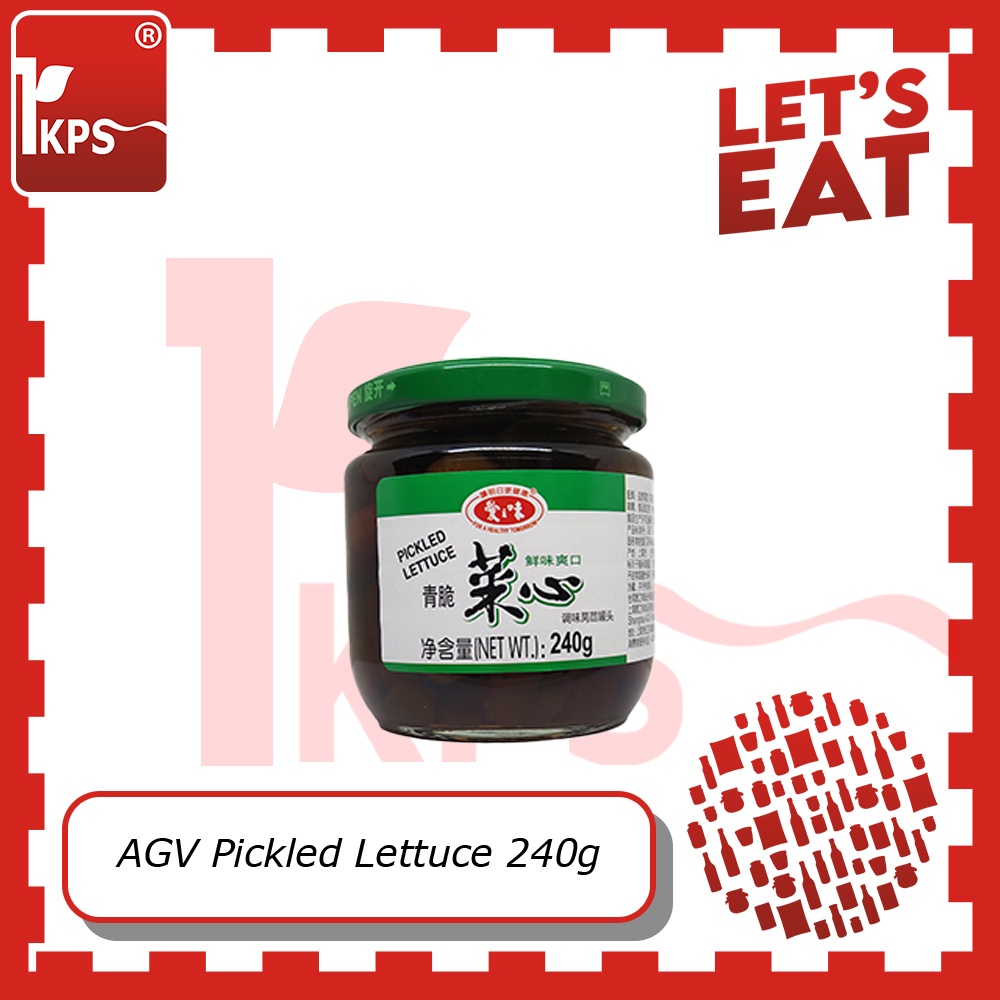 

Pickled Lettuce 240g "AGV" / Asinan Selada / Acar Selada / Selada Fermentasi