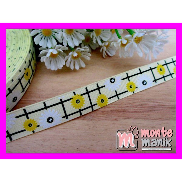 

Bahan Craft Pita Grosgrain Sunflowers Kuning 1/2 inch- PITA-060
