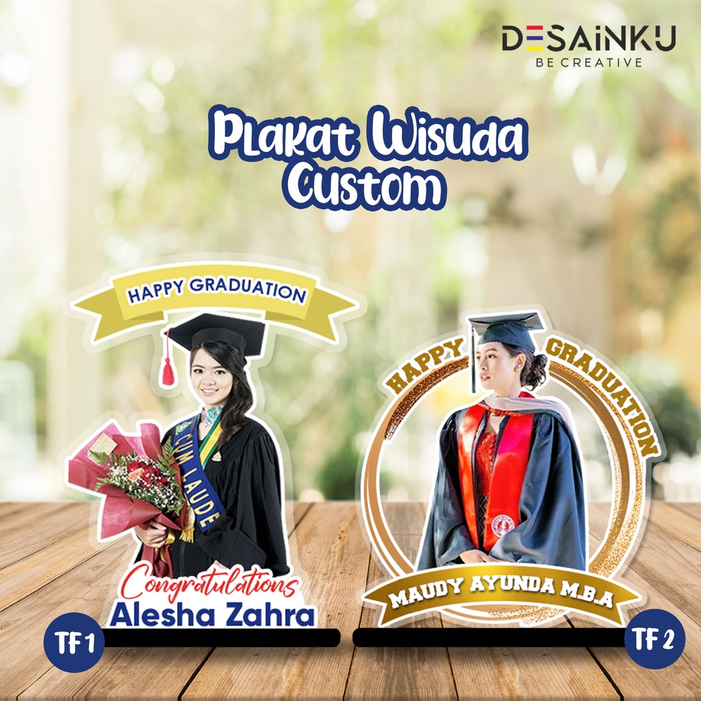 PLAKAT WISUDA / PIAGAM / HADIAH WISUDA CETAK FOTO AKRILIK - PRINT UV