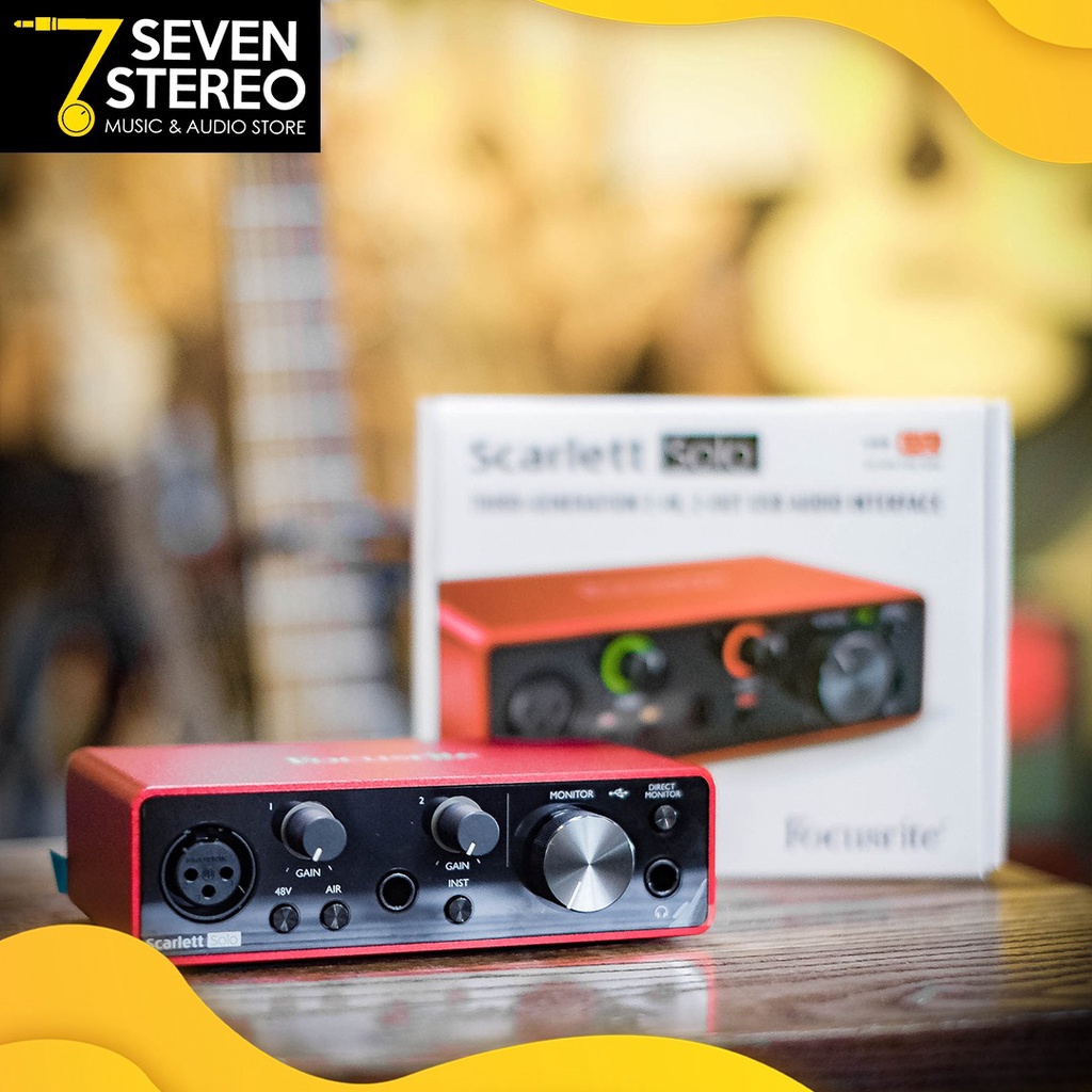 Focusrite Scarlett Solo 3rd Gen Audio Interface - Soundcard Recording