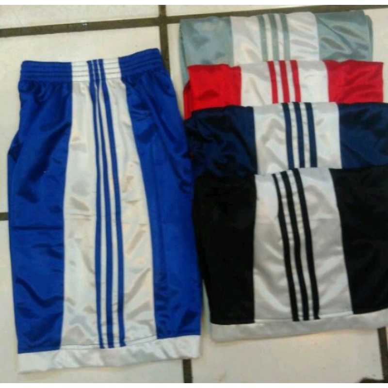 Celana Pendek Color Bola Gilap Lapis Standart Jumbo Cowok