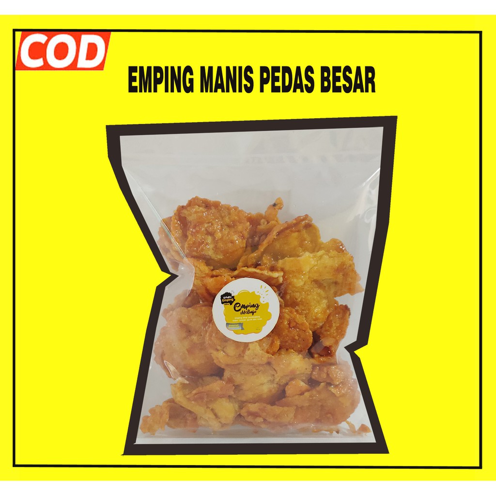 Jual Emping Melinjo Pedas Manis Besar Keceprek Ceplis 100gram