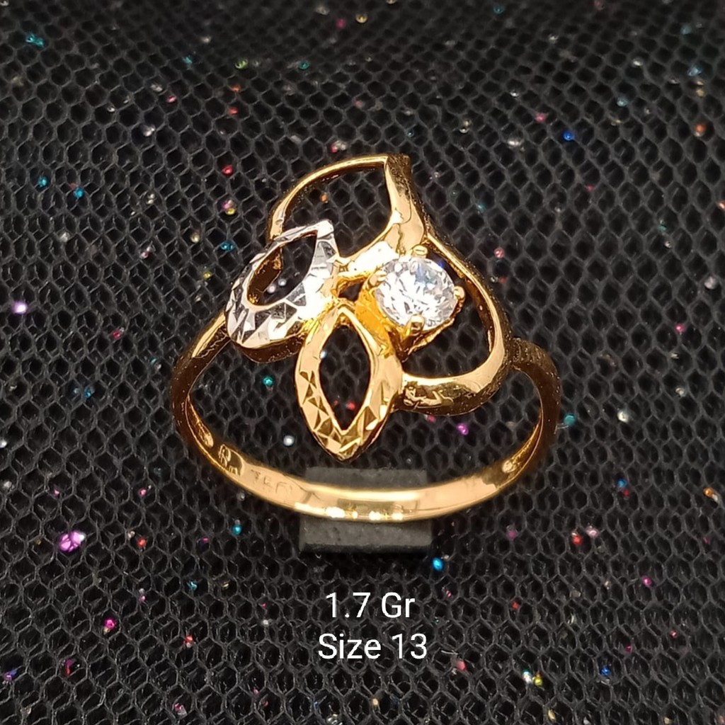 Cincin Emas 17 K - 1.7 Gr Kadar 750 - 2583