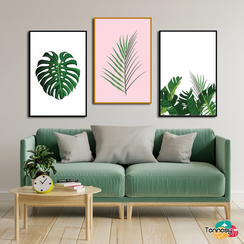 TENNESY HIASAN DINDING DAUN MONSTERA 20x30CM WALL DECOR PAJANGAN KAYU POSTER DEKORASI DINDING KAMAR TIDUR RUMAH