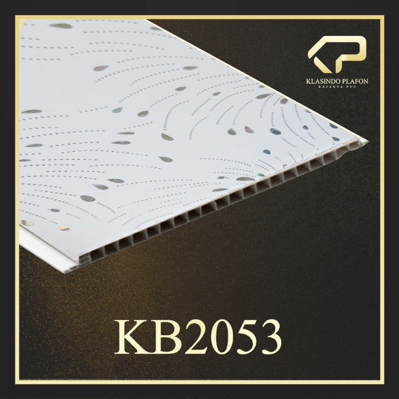 Plafon PVC Murah Bandung Putih motif batik