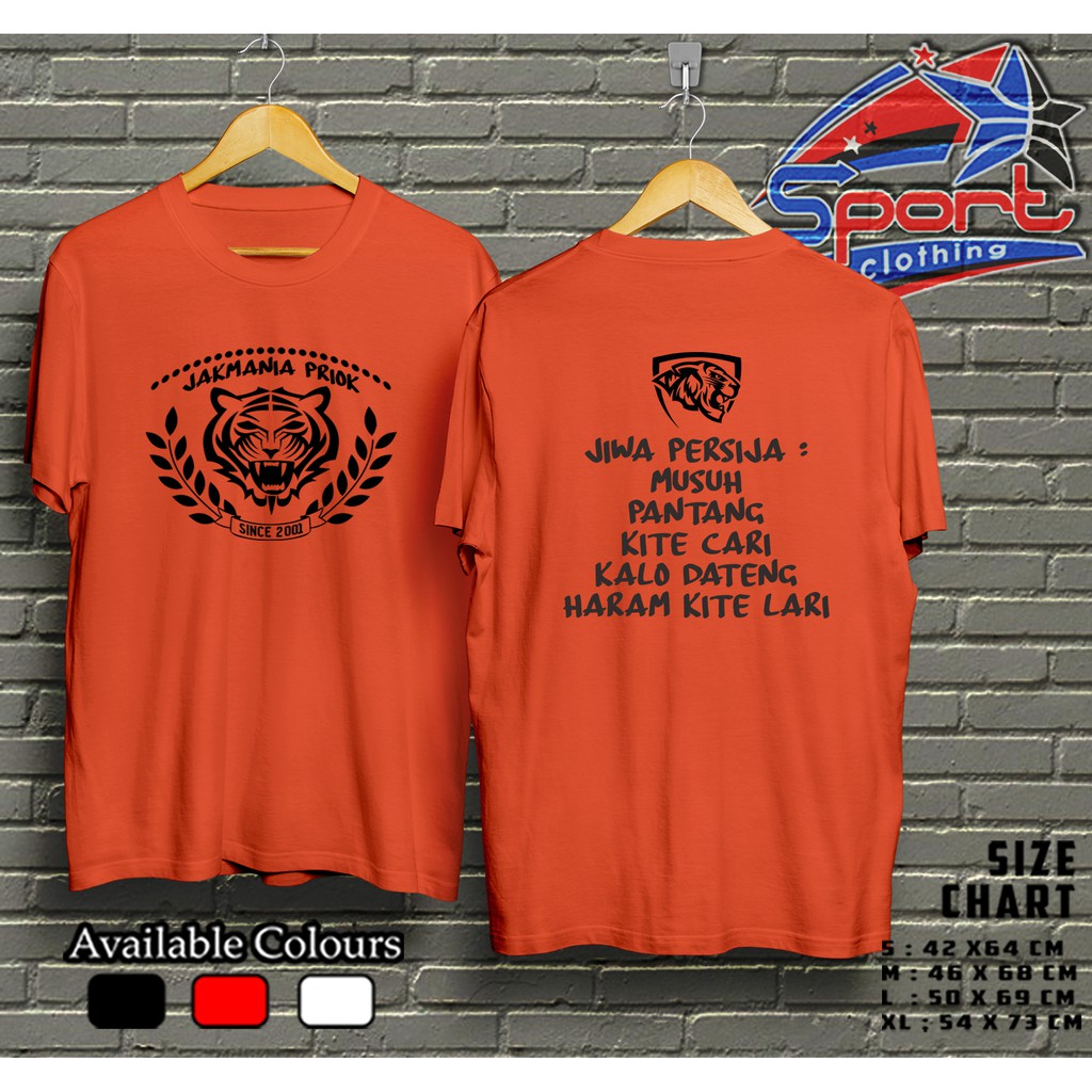 Kaos PERSEJA JAKARTA JAKMANIA PRIOK Shopee Indonesia